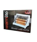Warmlite 1200W Radiant 2 Bar Heater with Anti Tip 