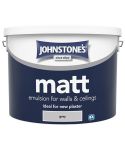 Johnstone's Matt Emulsion Grey - 10L