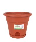Greentime Flowerpot with plate 22cm
