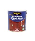 Rustins Quick Dry Outdoor Wood Stain - Satin Mahogany 250ml