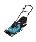 Makita Twin 18V Lawn Mower 38Cm With 2X 5.0Ah Batteries And Dc18Sh Twin Port Charger