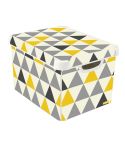 Curver Yellow Geometric Deco Box 22L 