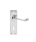 Victorian Scroll Lever Handle Chrome