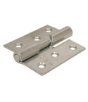 Right Zinc Plated Steel Rising Butt Hinges 76mm