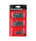 Flat Grey Cable Clips 80Pc 