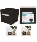 Black Folding Storage Box - 27Cm 