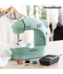 InnovaGoods Mini Portable Sewing Machine with LED Thread Trimmer and Accessories 
