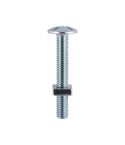 Roofing Bolts with Square Nuts - Zinc M6 x 40