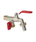 Draw-off Ball Valve Tap with double throttle