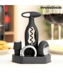 Wine Set with Screw Corkscrew and Accessories -  5 Pieces