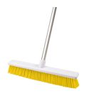 18″ Soft Heavy Duty Hygiene Broom & Aluminium Handle - Yellow