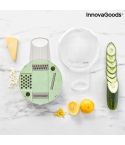InnovaGoods 6-in-1 Multifunction Grater-Slicer with Accessories and Recipes 