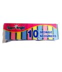 SuperBright Sponge Scourers  - Pack of 10