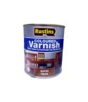 Rustins Coloured Varnish - Satin Teak 500ml