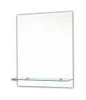 Single Shelf Rectangular Mirror 50cm X 40cm