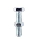 Hex Bolts & Nuts M8 x 40mm - Pack of 2