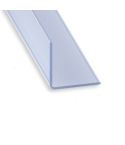 Clear Transparent PVC Equal Corner Profile - 20mm X 20mm X 1m