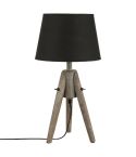 Tripod Table Lamp with black Shade 