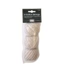 3 Rolls Of Household Cotton String - 20G