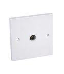 1 Gang White T.V. Socket