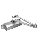 Union Fixed Size 3 Rack & Pinion Door Closer - Silver
