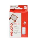 Velcro White 25mm Stick On Squares - Pack Of 24