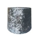 Grey Velvet Lampshade - 25cm