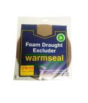Warmseal Extra Wide Foam Draught Excluder - Brown 15m