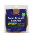 Warmseal Brown PVC Foam Draught Excluder - 15m