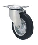 Castor Swivel Black 125mm - 100kg