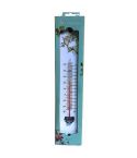 White Floral Designed Thermometer - 30cm