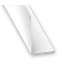 White PVC Unequal Corner Profile - 20mm x 30mm x 1m