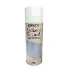 Rust-Oleum Radiator Enamel White Satin Finish Spray Paint - 400ml
