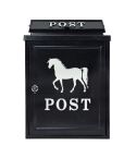 De Vielle White Horse Design Post Box