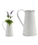 White Jug with Silver Edge