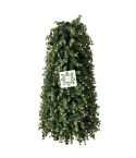 Nearly Natural Topiary Obelisk Leaf Effect With White Flower