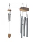 Wooden Wind Chime with Metal Tubes - 37cm 