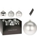 Christmas Baubles Decorations 140mm - Silver 