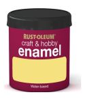 Rust-Oleum Craft and Hobby Enamel Brush Paint Yellow Satin 75ml