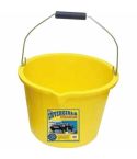 Invincible Extra Heavy Duty Yellow Builders Bucket - 15L