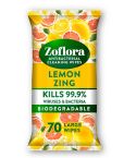 Zoflora Lemon Zing Large Wipes - Pack of 70