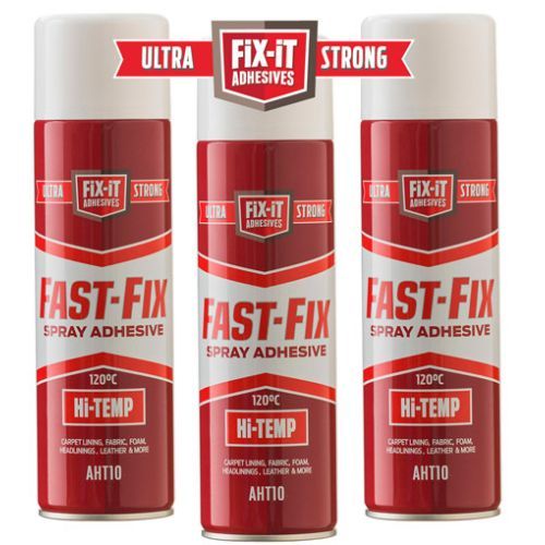 Buy Fast Fix High Temperature Spray Adhesive 12 Cans x 500ml Online in Ireland at Lenehans.ie