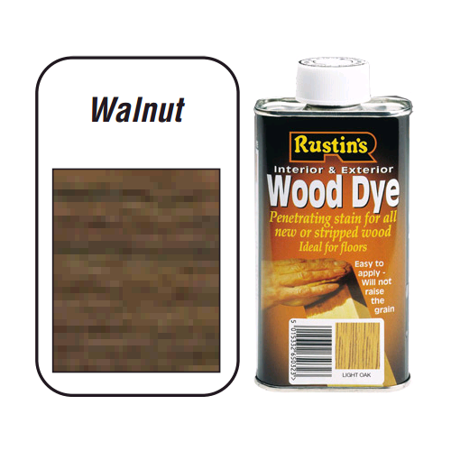 Rustins Wood Dye Walnut 250ml