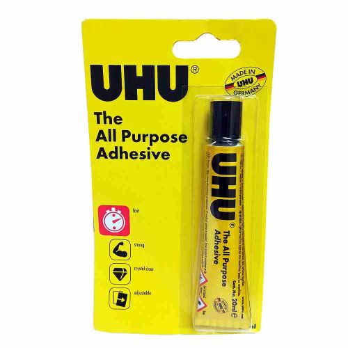 uhu all purpose adhesive clear glue 33ml tube