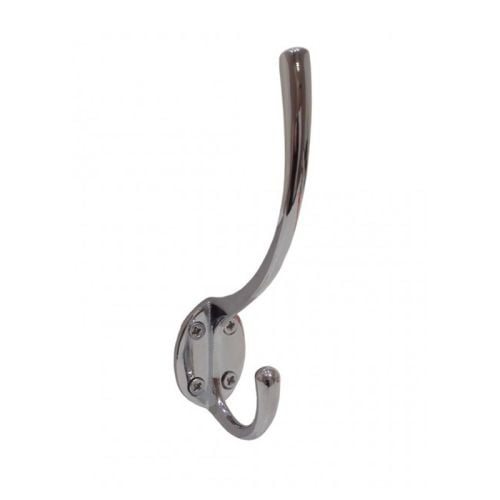 Buy a Chrome Plated Solid Brass Hat & Coat Hook - 125mm Online in Ireland  at  Your Coat Hooks & DIY Products Expert