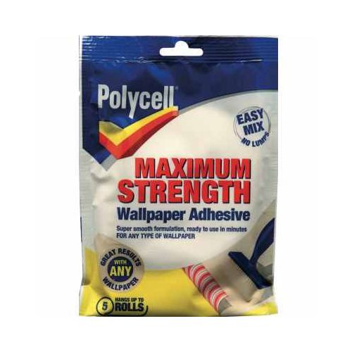 Polycell Wallpaper Paste Adhesive, Maximum Strength Easy Mix Wall Paper  Paste