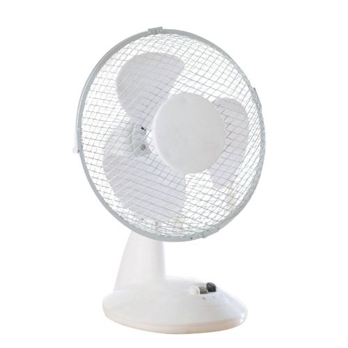 Oscillating outlet desk fan