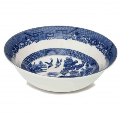 Blue willow on sale cereal bowls