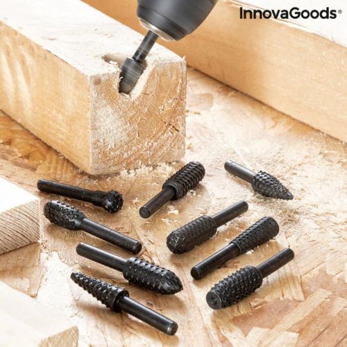 Buy a InnovaGoods Rotary Rasp Drill Bits Pack of 10 Online in