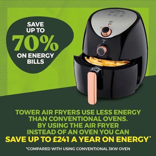 Tower air fryer with rapid air circulation system sales